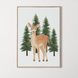 Kinderzimmer Watercolor Woodland Poster