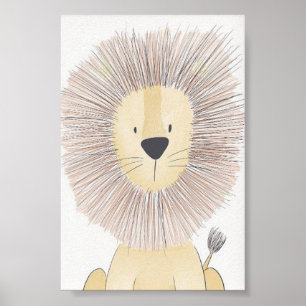Kinderzimmerplakat - Löwe Poster
