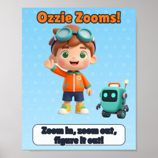 Kinderzimmerposter - Herauszoomen, Rauszoomen, Her Poster