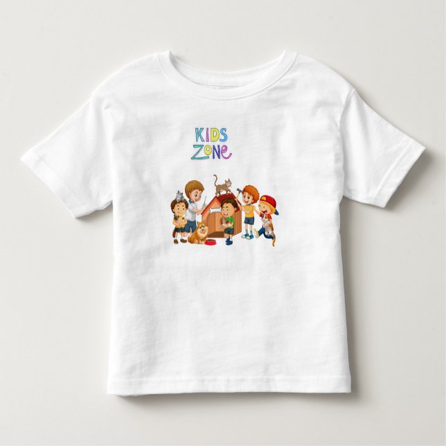Kinderzone , schöner T - Shirt für Kleinkinder (Vorderseite)