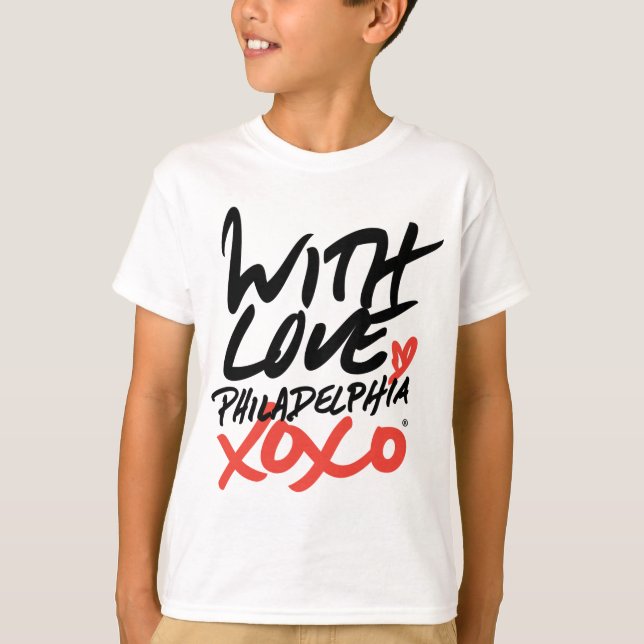 Kindes mit Liebe, T - Shirt Philadelphias XOXO (Vorderseite)