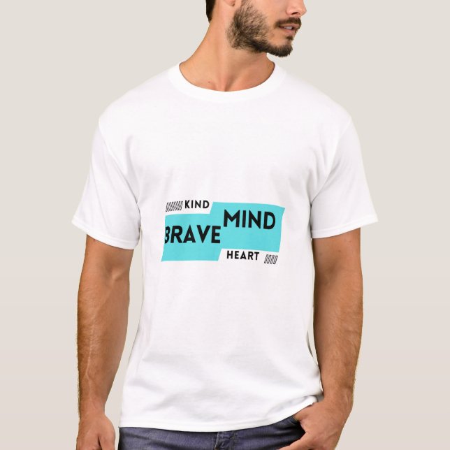 Kindesgemüt T-Shirt mit tapferem Herzen (Vorderseite)
