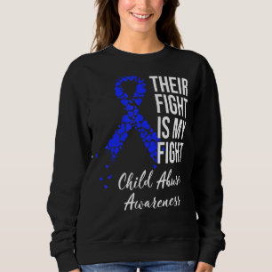 Kindesmissbrauch Bewusstsein für ihren Kampf ist m Sweatshirt