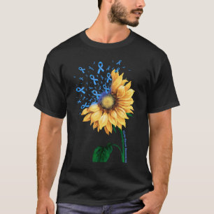 Kindesmissbrauch Bewusstsein Sonnenblume Leuchtbla T-Shirt