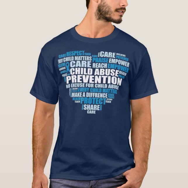 Kindesmissbrauchsprävention Aufklärung Kostüm Blau T-Shirt (Vorderseite)