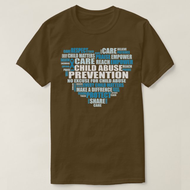 Kindesmissbrauchsprävention Aufklärung Kostüm Blau T-Shirt (Design vorne)