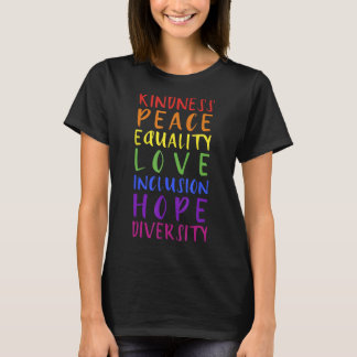 Kindheit Frieden Inklusion Hoffnung Regenbogen für T-Shirt