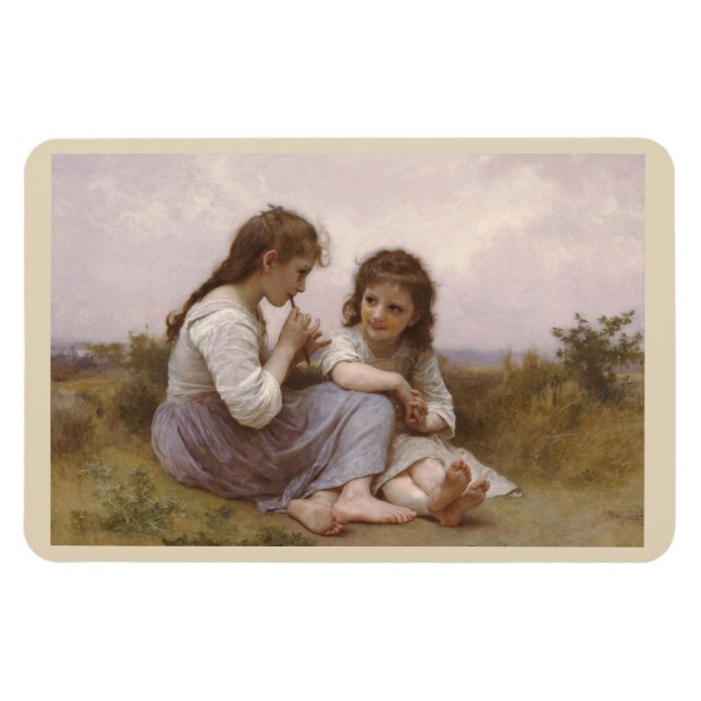 Kindheit Idyll von Bouguereau Magnet (Horizontal)