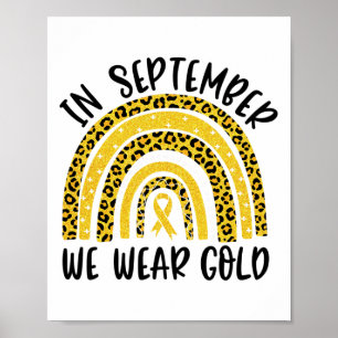 Kindheit Krebsbewusstsein Regenbogen Im September Poster