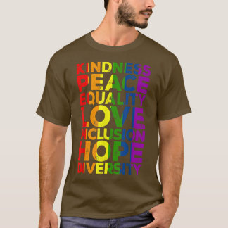 Kindheit Peace Equality Diversity Human Rights Lgb T-Shirt