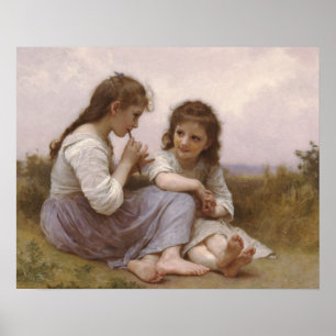 KindheitIdyll durch Bouguereau Poster