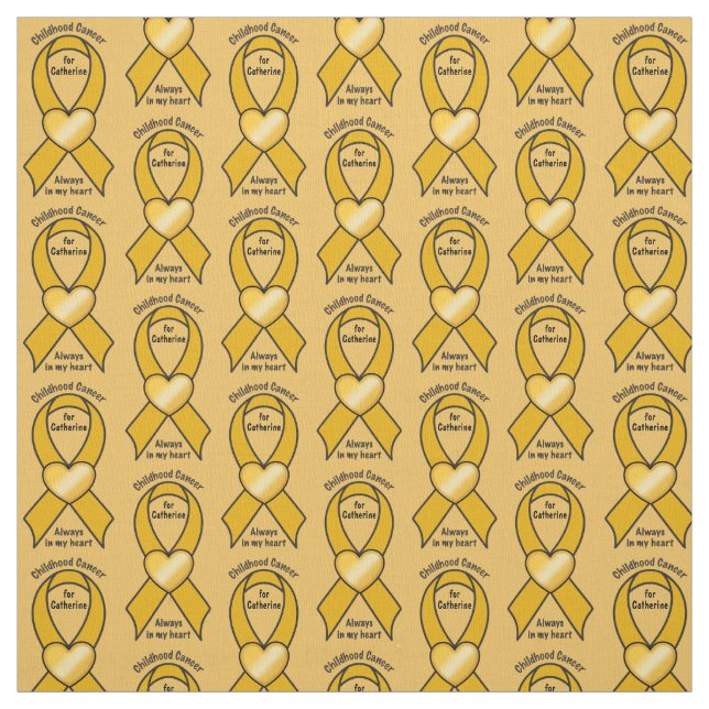 Kindheits-Krebs-Band-Herz-Name kundengerecht Stoff (Muster)