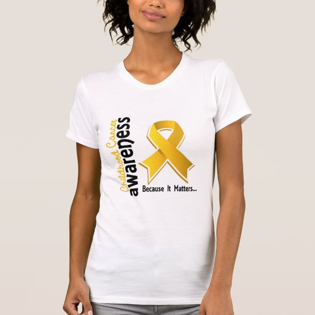 Kindheits-Krebs-Bewusstsein 5 T-Shirt (Vorderseite)