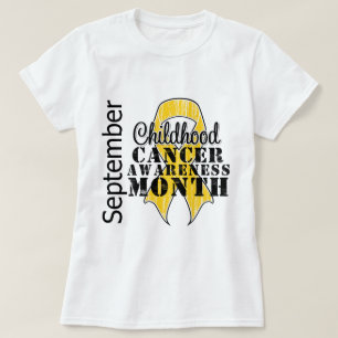 Kindheits-Krebs-Bewusstseins-Monat beunruhigtes T-Shirt