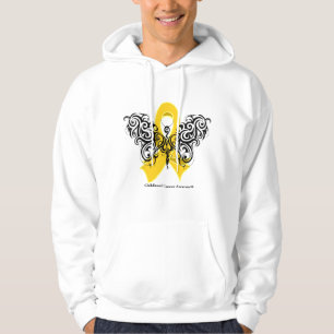 Kindheits-Krebs-Stammes- Schmetterlings-Band Hoodie