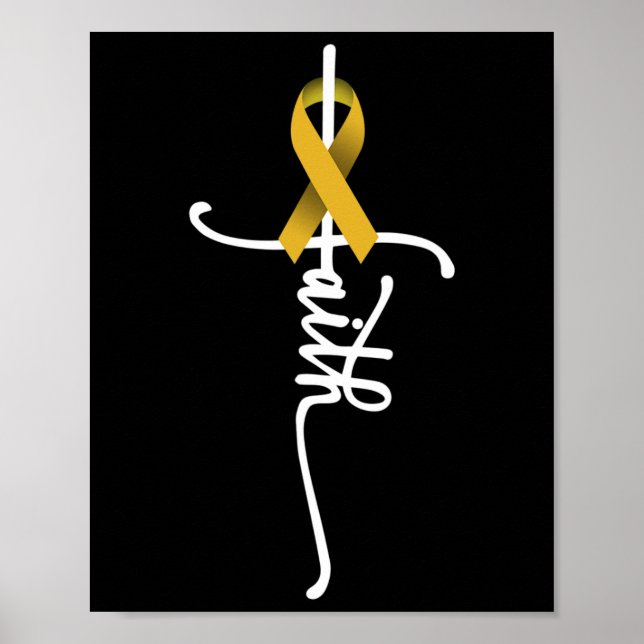 Kindheitskrebs Glaube Kindheitskrebsbewusstsein  Poster (Vorne)