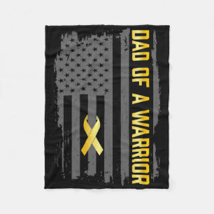 Kindheitskrebs USA-Flagge Vater eines Kriegers Kin Fleecedecke