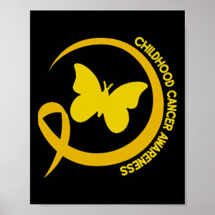 Kindheitskrebsbewusstsein September Krebs 1 Poster