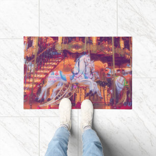 Kindheitstraum - alte Pferdekleider Fußmatte