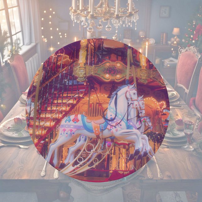 Kindheitstraum - alte Pferdekleider Pappteller (Von Creator hochgeladen)