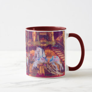 Kindheitstraum - altes Pferdekarussell Tasse