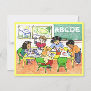 KINDHOOD BILDUNG BUSY KINDER INVITATION EINLADUNG