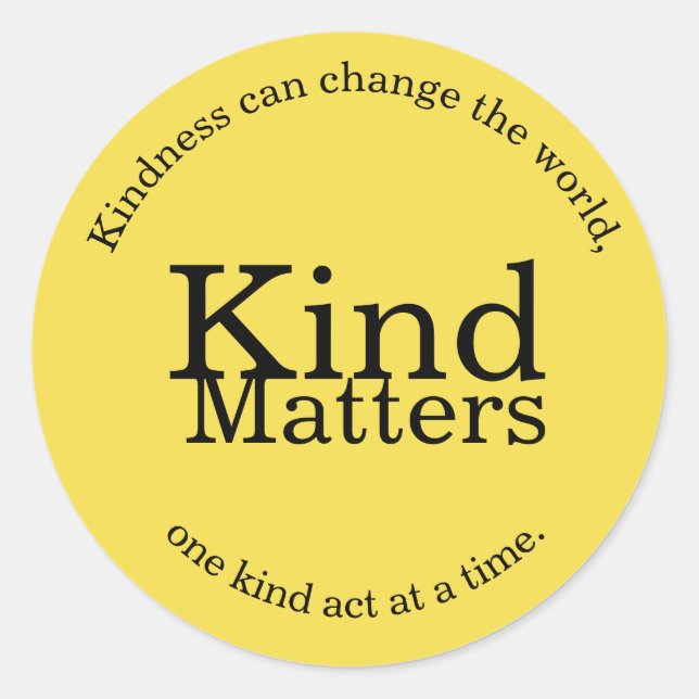 KindMatters Runder Aufkleber (Vorderseite)