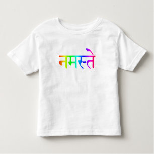 KindNamaste Regenbogen-Shirt Kleinkind T-shirt