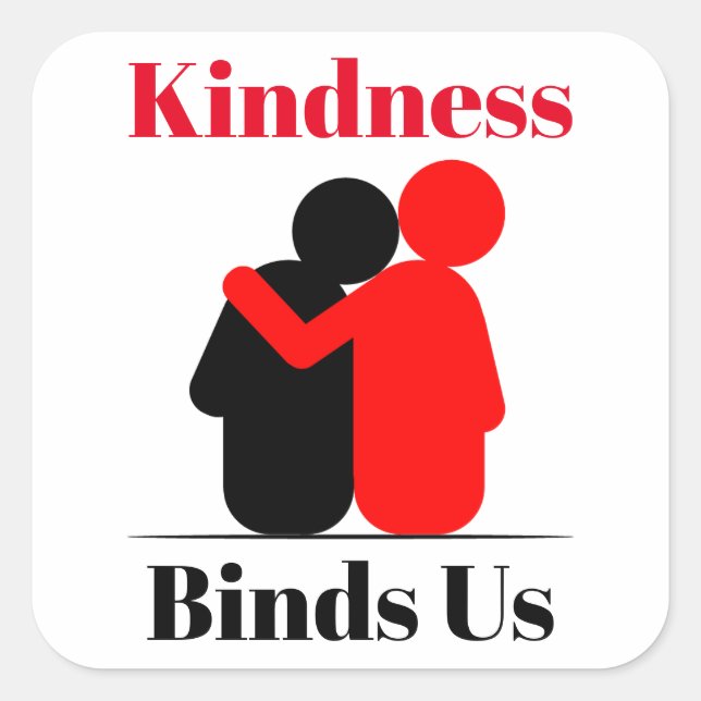 Kindness bindet uns Sticker (Vorderseite)