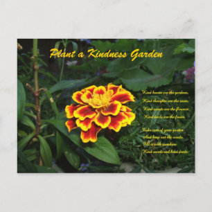 Kindness Garden Gedicht Postcard Postkarte