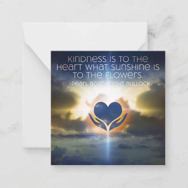 Kindness Inspiration Note Card Mitteilungskarte (Vorderseite)
