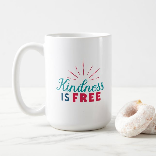 Kindness is Free Mug Kaffeetasse (Mit Donut)