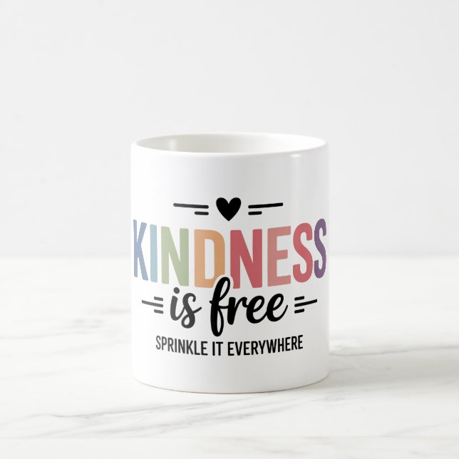 Kindness Is Free Sprinkle It Everywhere Kaffeetasse (Mittel)