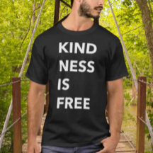 KINDNESS IST FREI Fett Typografie Shirt