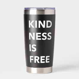 KINDNESS IST FREI Fett Typografie Thermal Tumbler Thermobecher