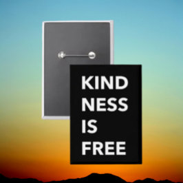 KINDNESS IST FREI Fett Typografy Button