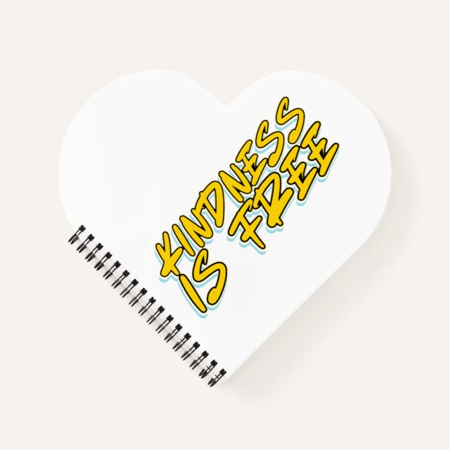 KINDNESS IST FREI NOTIZBUCH (Vorderseite)