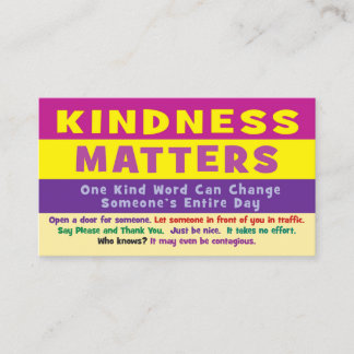 Kindness Matters Cards - v3 Telefonnummerkarte