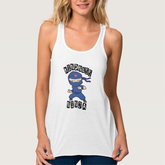 Kindness Ninja, Kampf gegen Mobbing Tank Top (Vorderseite)