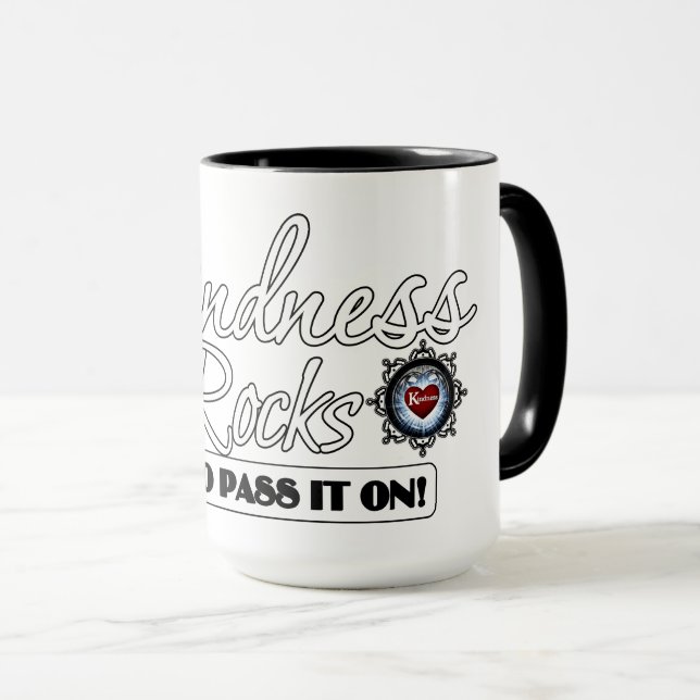 Kindness Rocks Tasse (VorderseiteRechts)