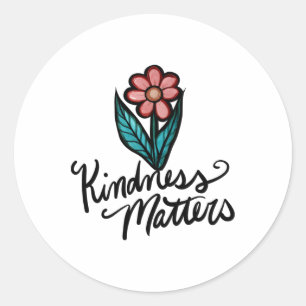 Kindness S Sticker3 Runder Aufkleber