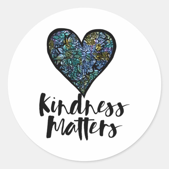 Kindness S Sticker7 Runder Aufkleber (Vorderseite)