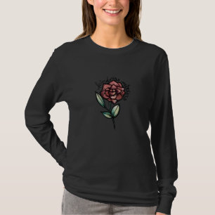 Kindness spielt eine Niedliche Rote Rose Artwork R T-Shirt