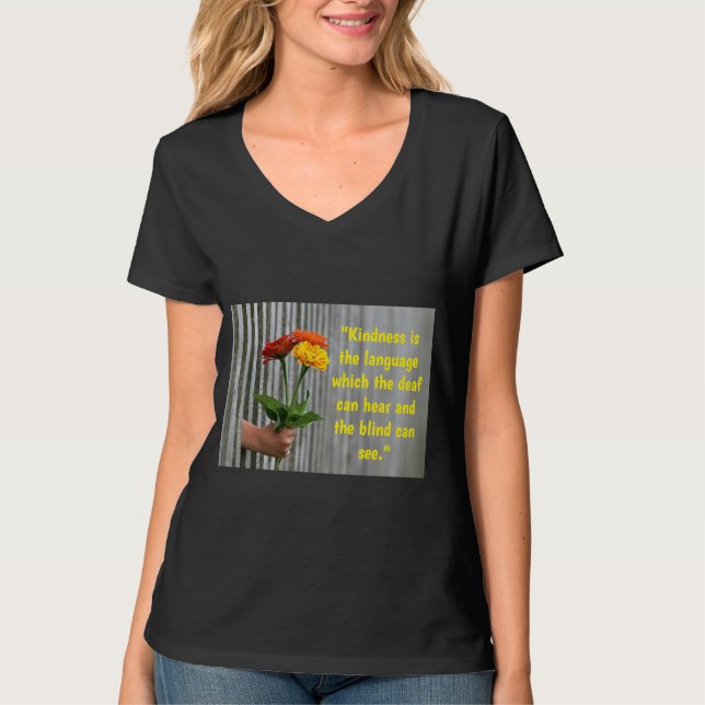 Kindness V-Neck Women's Shirt (Vorderseite)