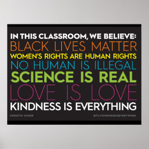 #KindnessIsAll in diesem Klassenposter Poster
