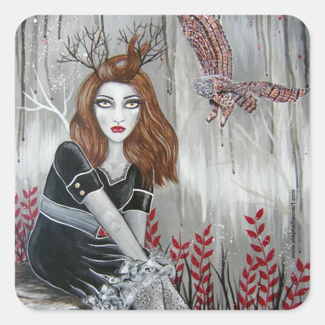 Kindred Quadratischer Aufkleber (Vorderseite)