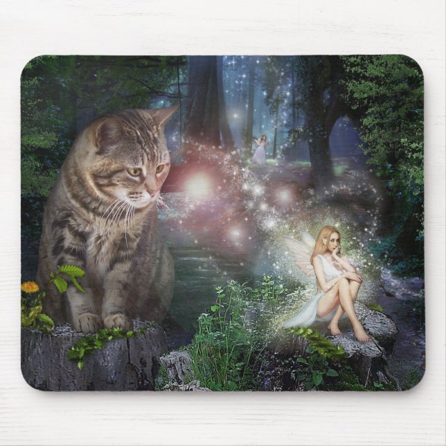 Kindred Spirits 🧚 ‍ 😽 Mousepad (Vorne)