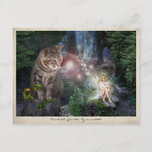 Kindred Spirits 🧚♀️😽 Postkarte