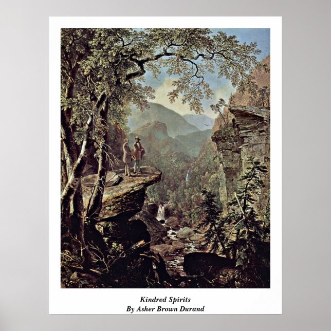 Kindred Spirits von Asher Brown Durand Poster (Vorne)