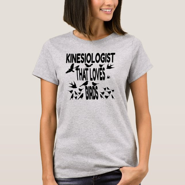 Kinesiologe Lieben Vögel T-Shirt (Vorderseite)